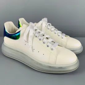 ALEXANDER MCQUEEN Size 11 White Green Sneakers