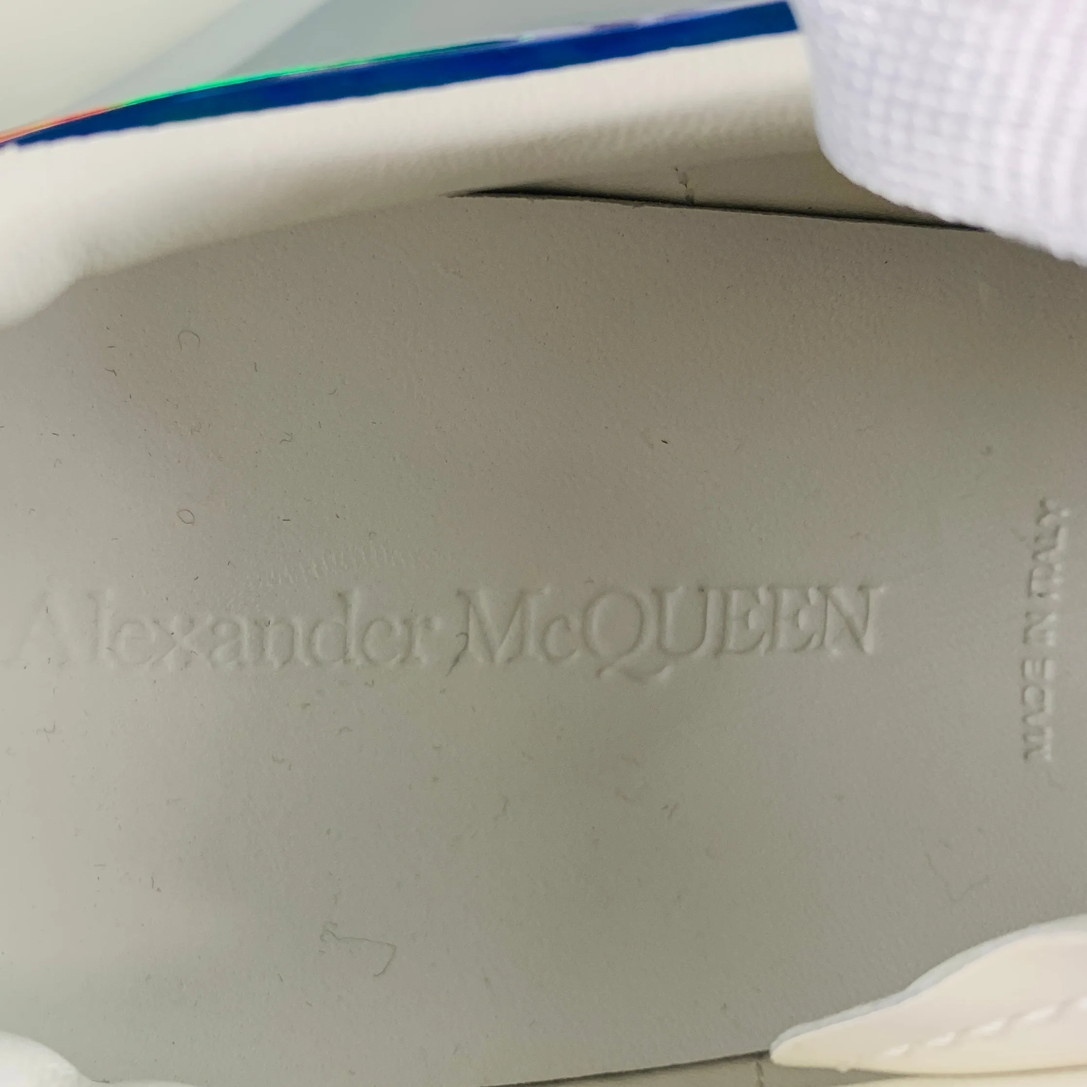 ALEXANDER MCQUEEN Size 11 White Green Sneakers