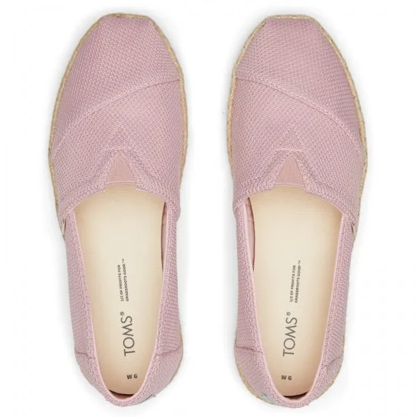 ALPARGATA ROPE Ladies Slip-On Canvas Espadrilles Pink