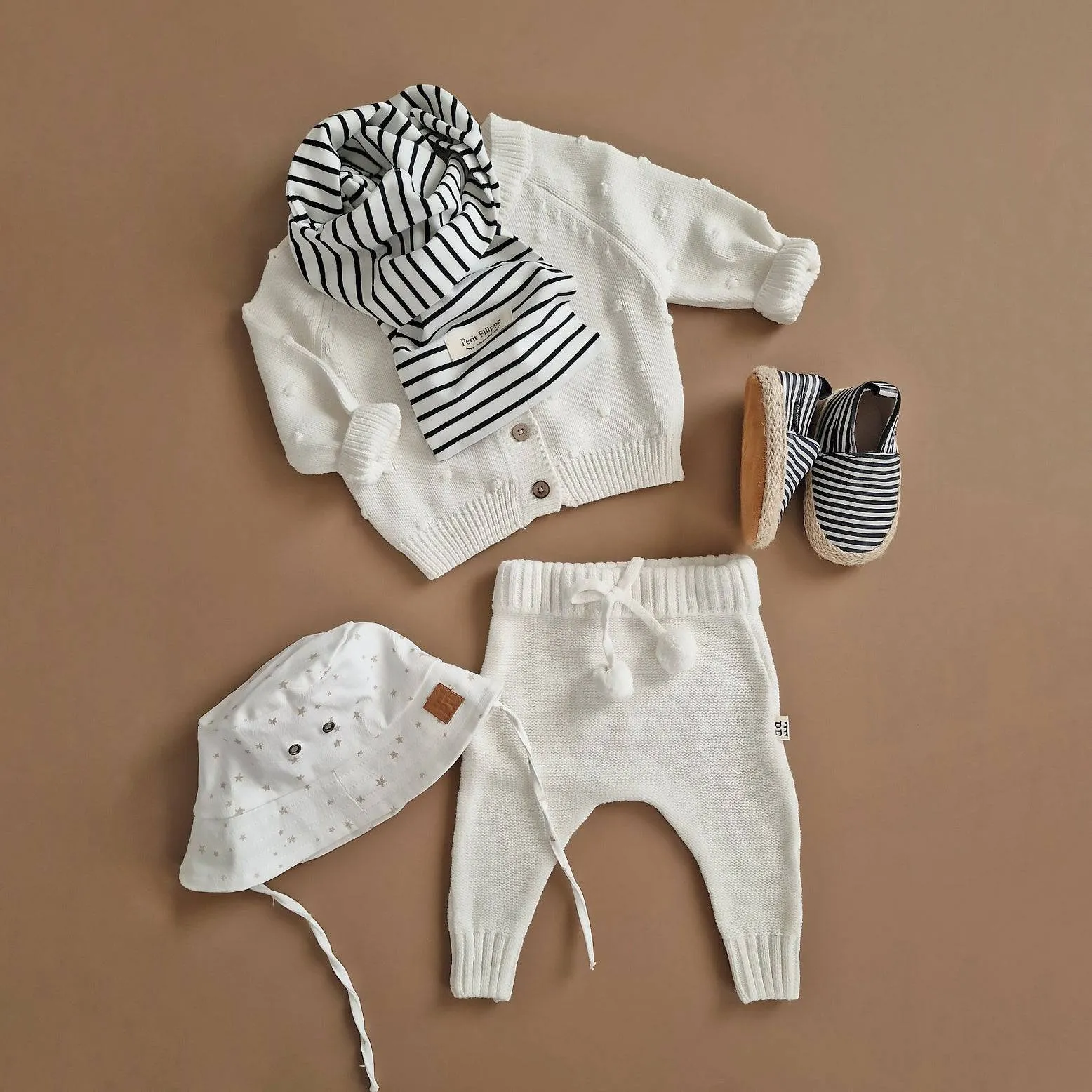 Baby - Leather Espadrilles - Breton Stripes