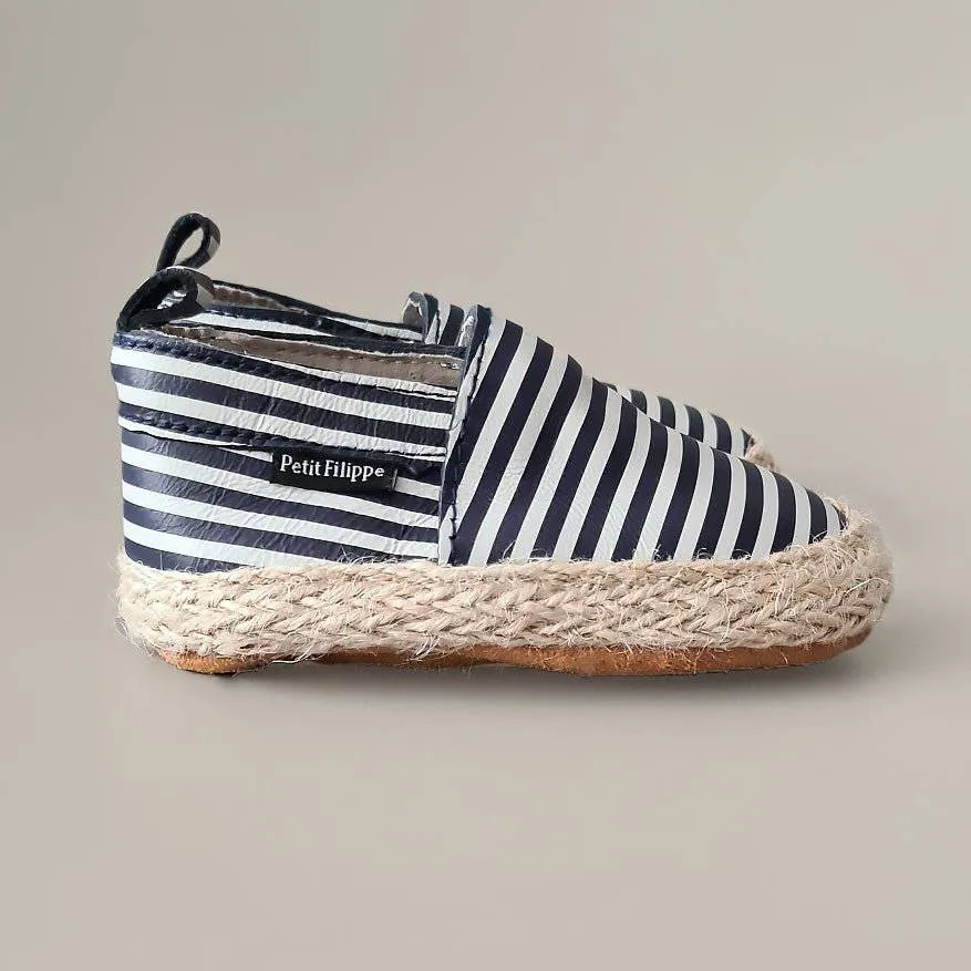 Baby - Leather Espadrilles - Breton Stripes