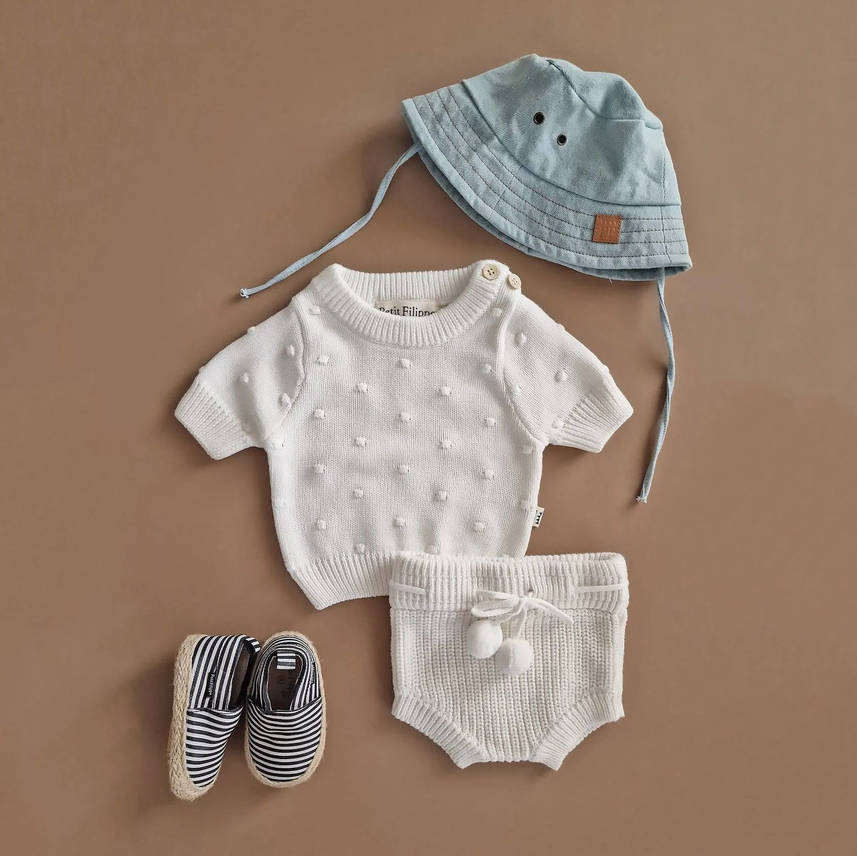 Baby - Leather Espadrilles - Breton Stripes