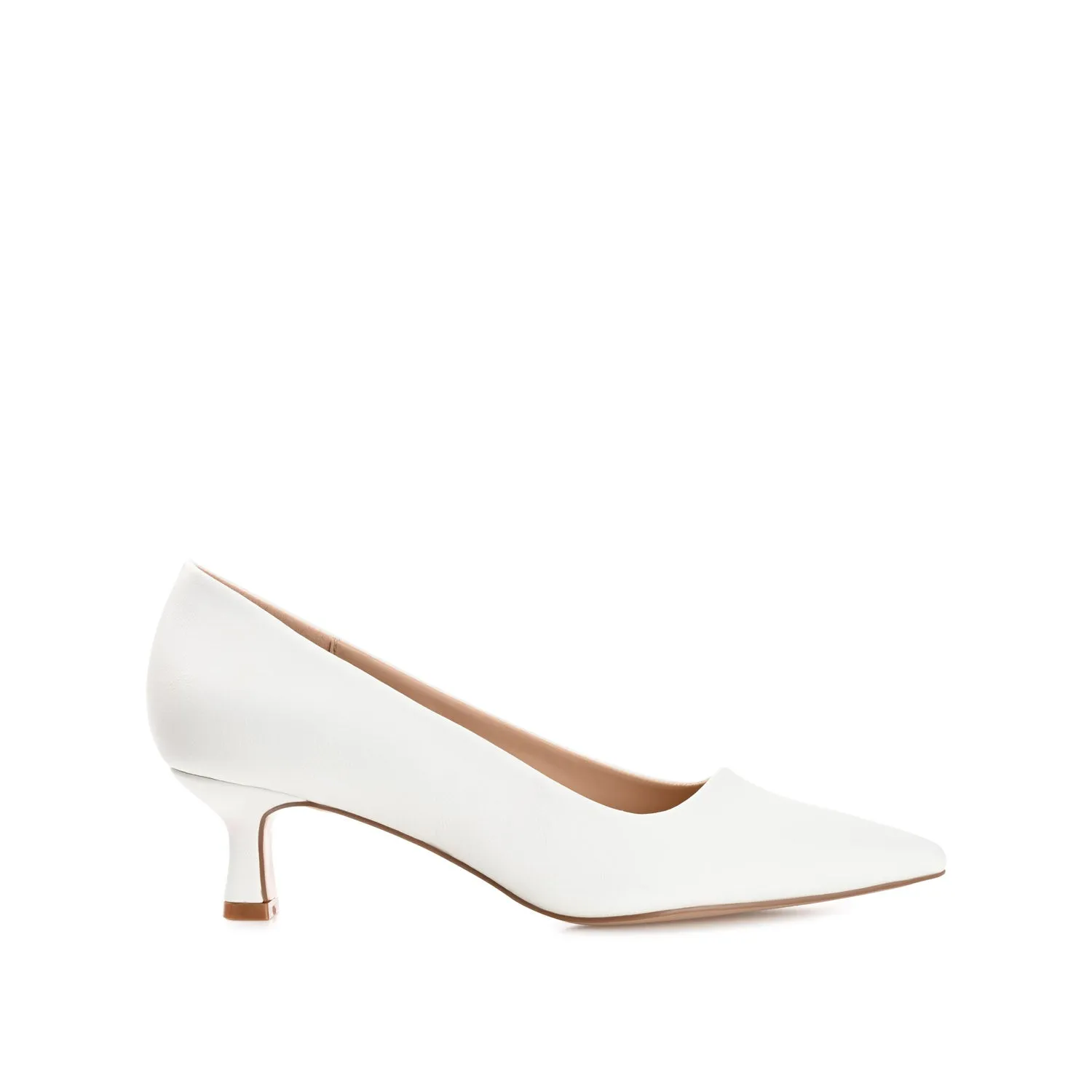 CELICA KITTEN HEELS IN FAUX LEATHER