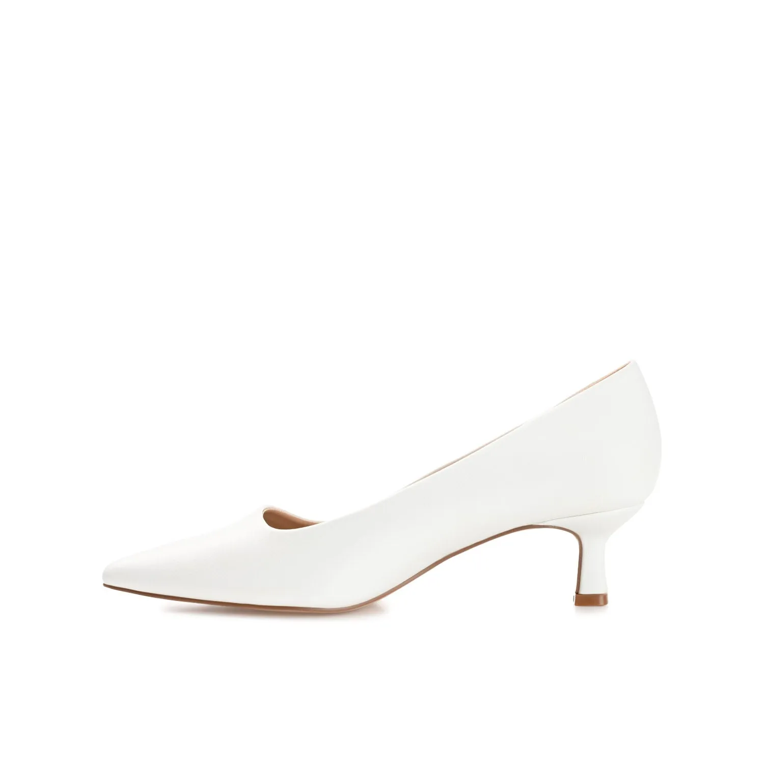 CELICA KITTEN HEELS IN FAUX LEATHER