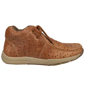 Clearcut Embossed Textured Moc Toe Chukka Boots