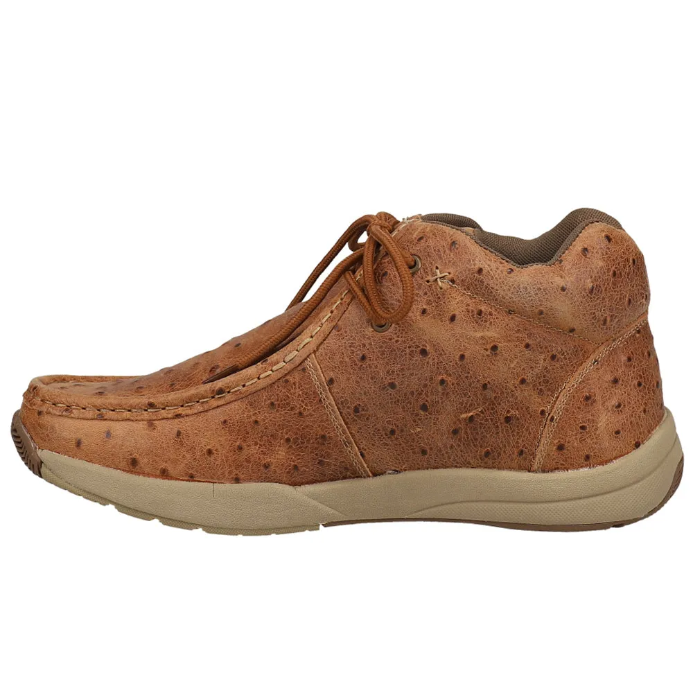 Clearcut Embossed Textured Moc Toe Chukka Boots