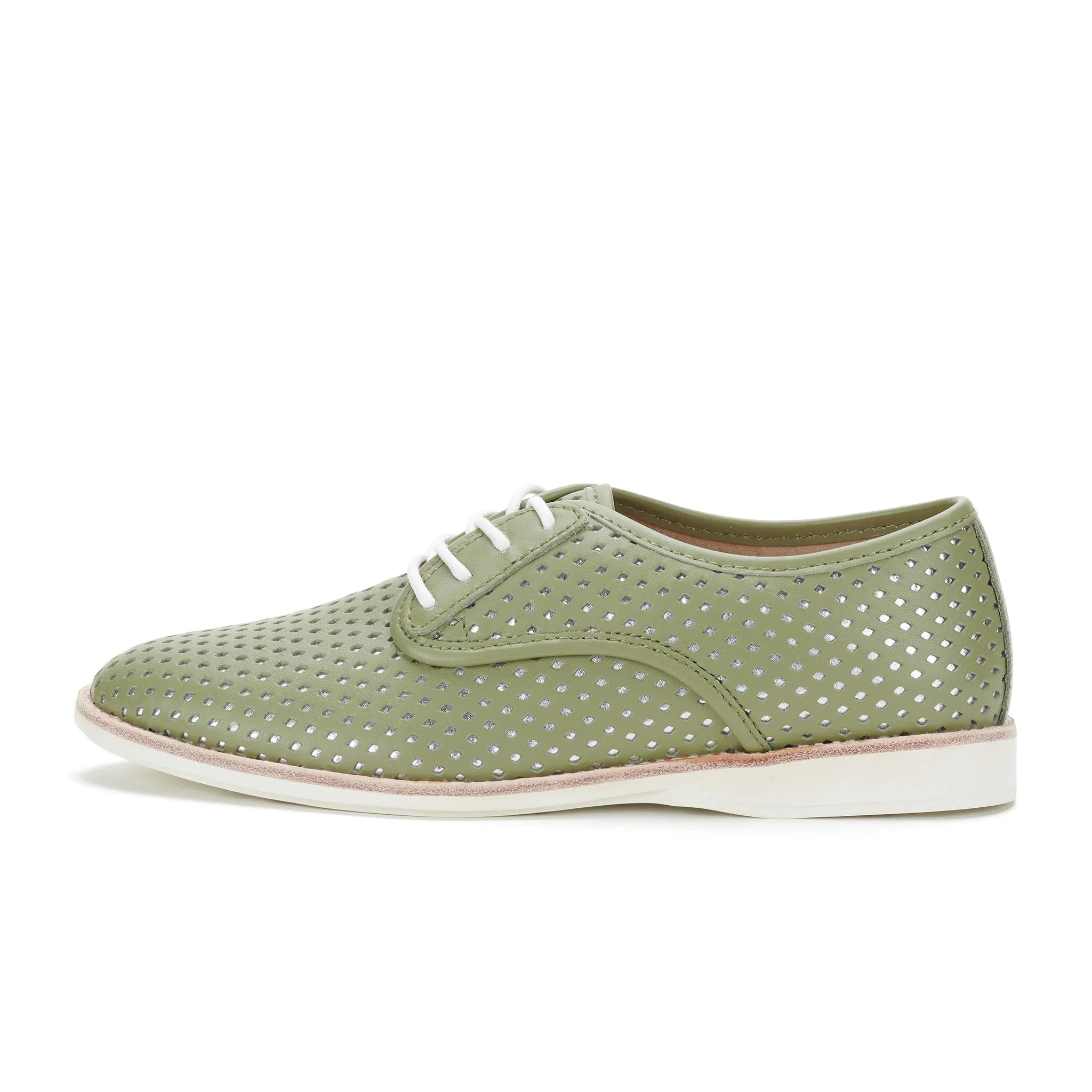 Derby Punch Overlay Olive/Silver