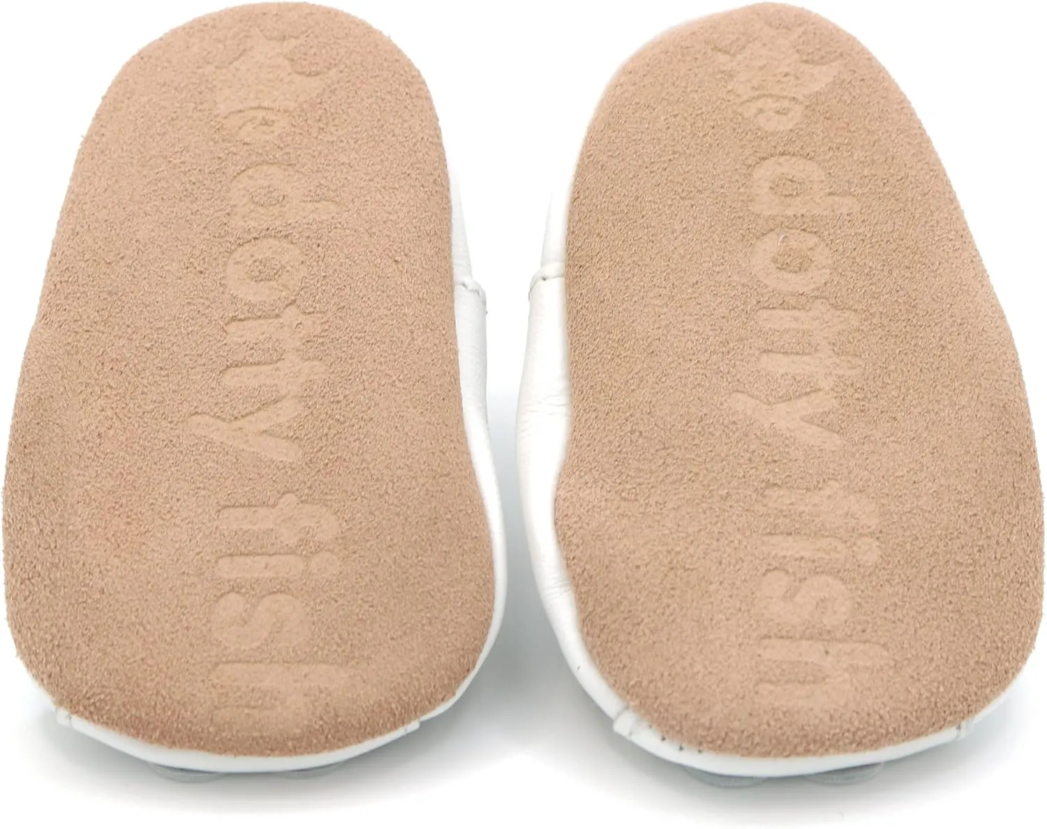 Dotty Fish Infant and Toddler Soft Leather Sandals ?C Barefoot-Friendly, Non-Slip Suede Sole, Podiatrist Recommended, Breathable Baby-Safe Leather, British Brand ?C Fits 0?C4 Years
