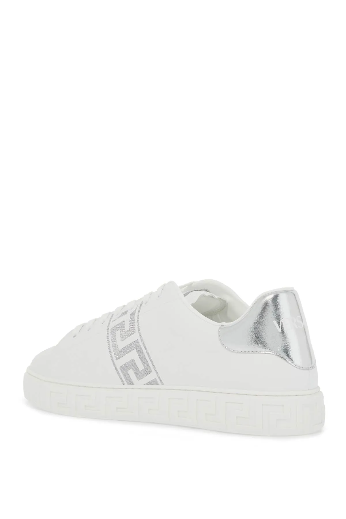 embroidered greek pattern sneakers in