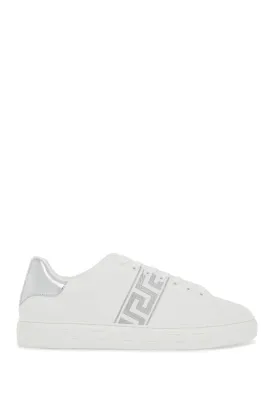 embroidered greek pattern sneakers in