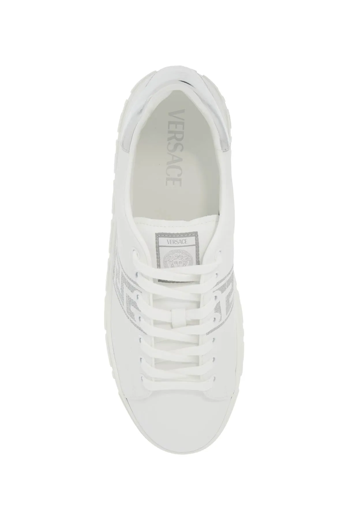 embroidered greek pattern sneakers in