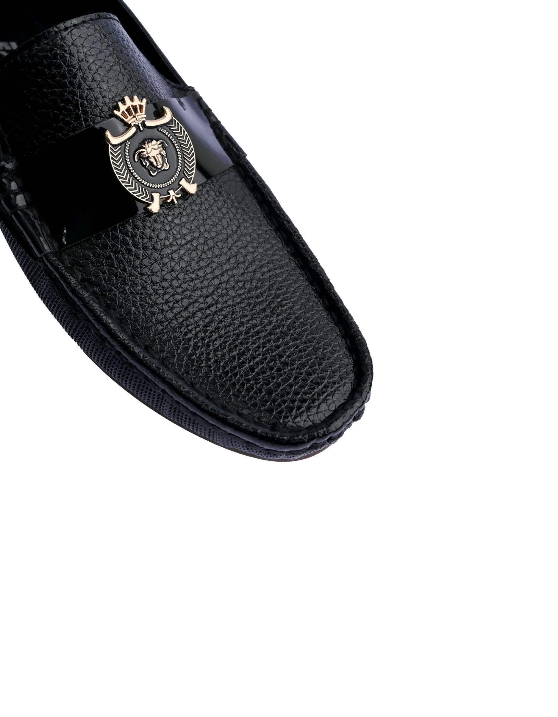 EX4994-Black-Men Driving Moccasins