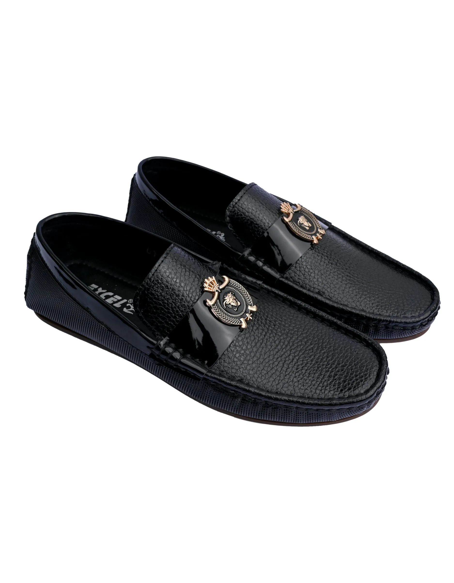 EX4994-Black-Men Driving Moccasins