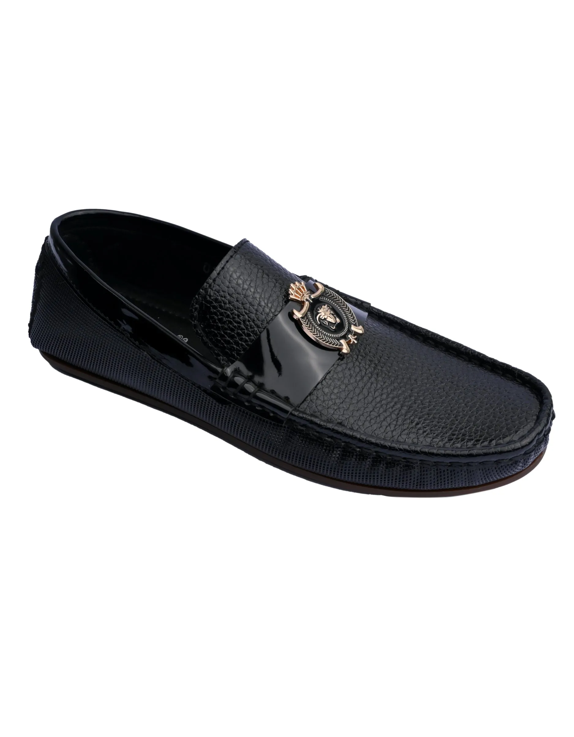 EX4994-Black-Men Driving Moccasins