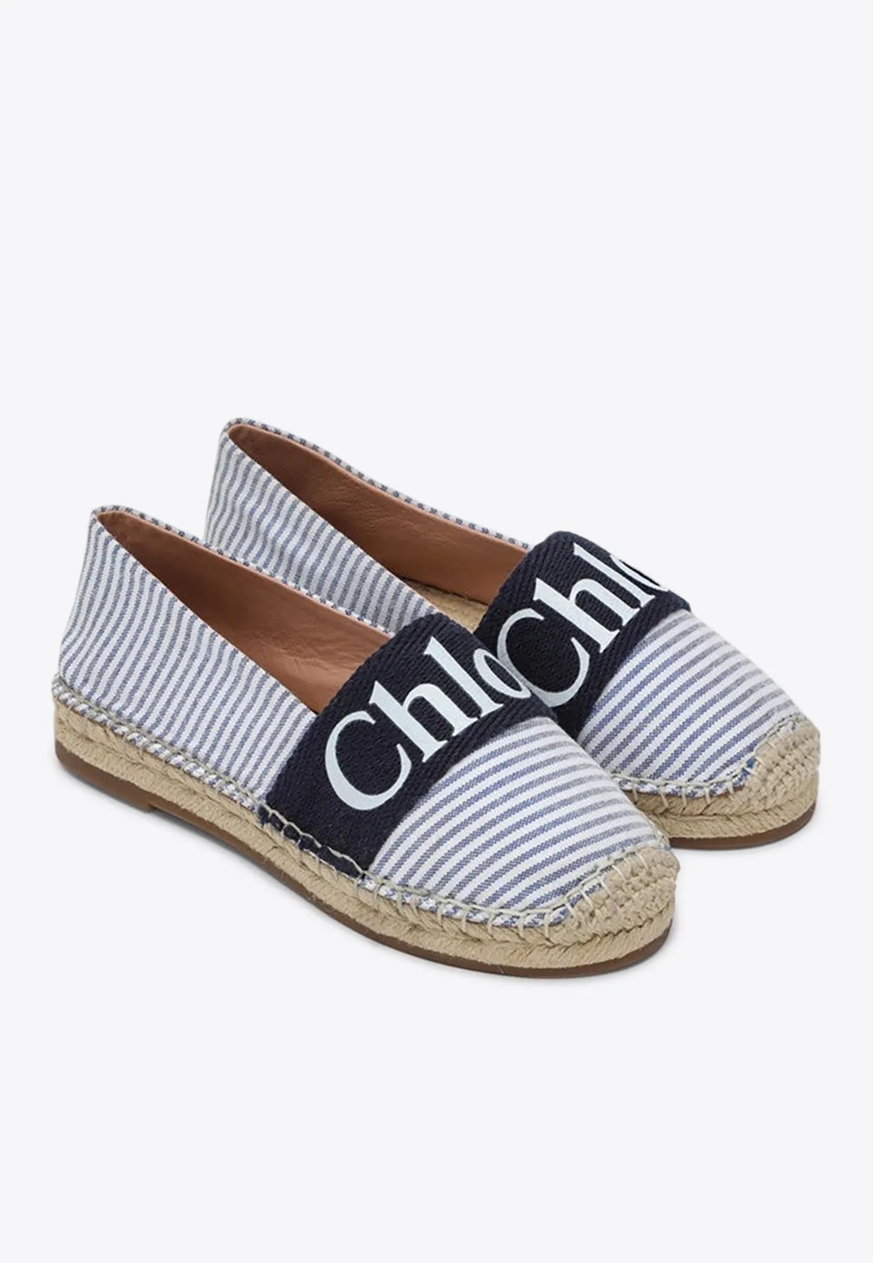 Girls Logo Striped Espadrilles