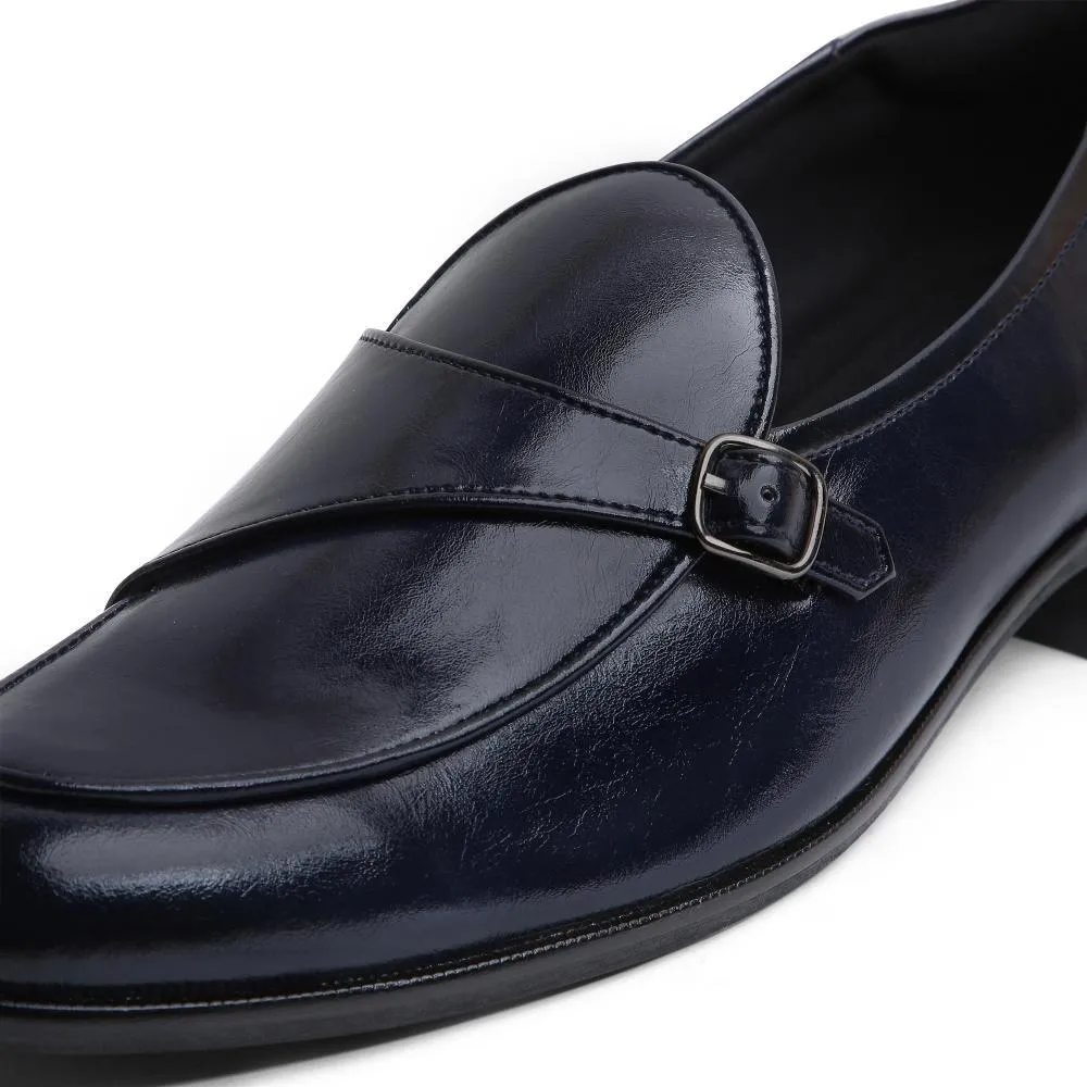 Goliath - Navy Blue Monk Slip-On