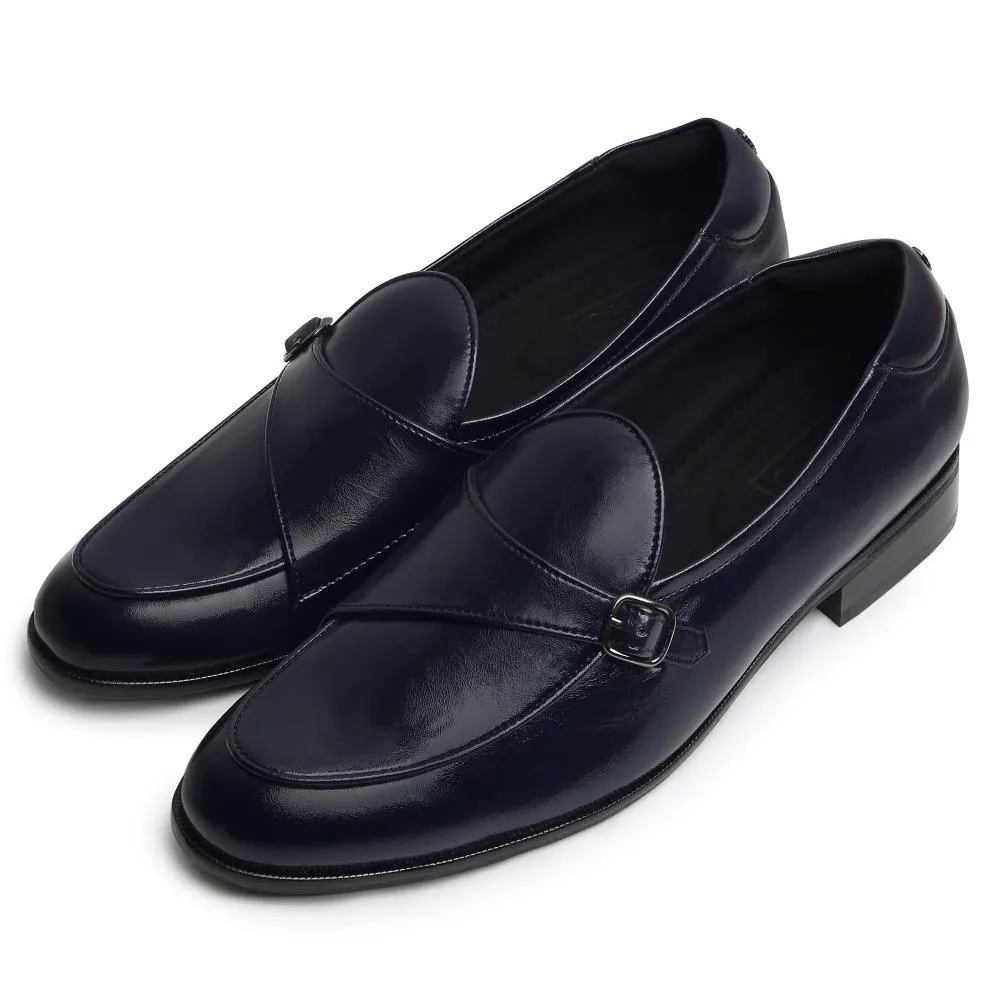 Goliath - Navy Blue Monk Slip-On