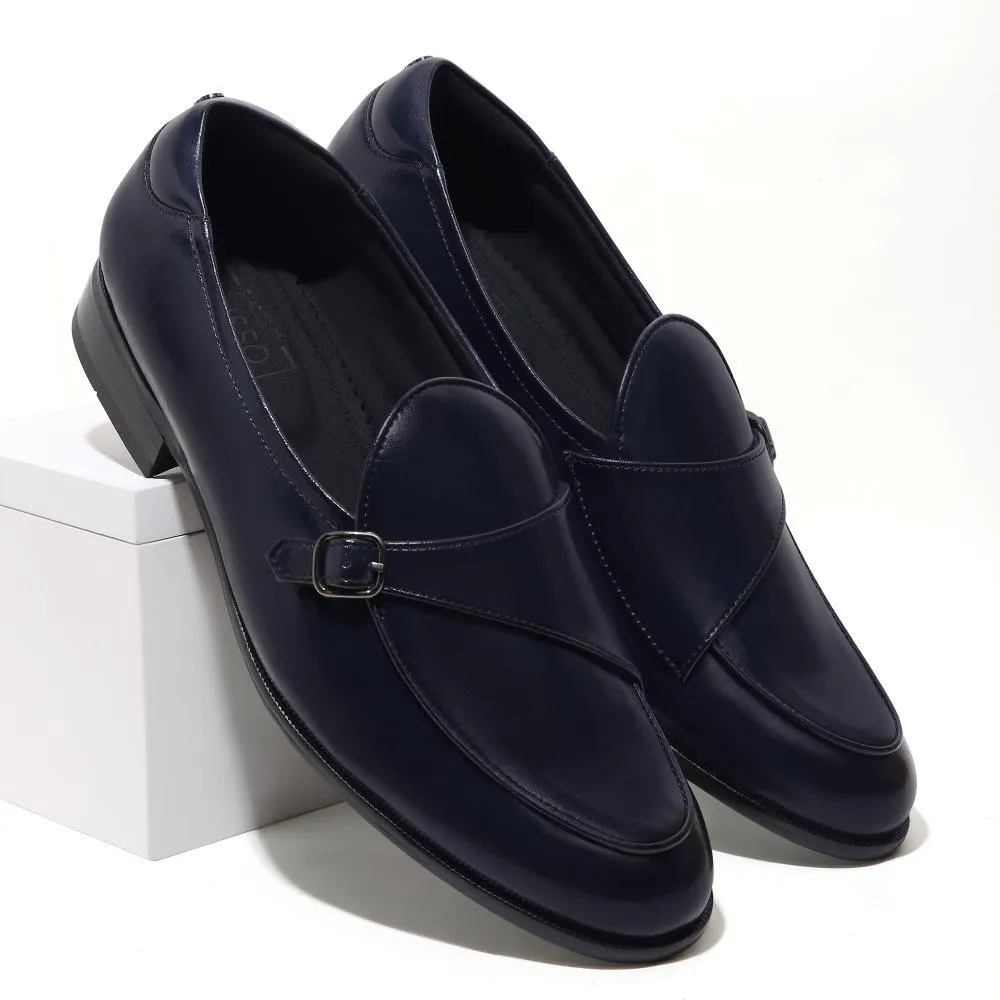 Goliath - Navy Blue Monk Slip-On