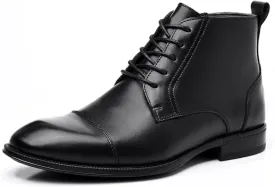 Holy dove Chelsea Boots Men  Genuine Leather,Chelsea Boots for Men with Side Zipper, Casual Slip-On Ankle Boots, Chukka & Oxford Style Dress Boots
