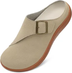 LeIsfIt Womens Wide Clogs Adjustable Diabetic Mules Slip on Clog Slippers for Swollen Edema Feet Wide Width Mules Potato Shoes