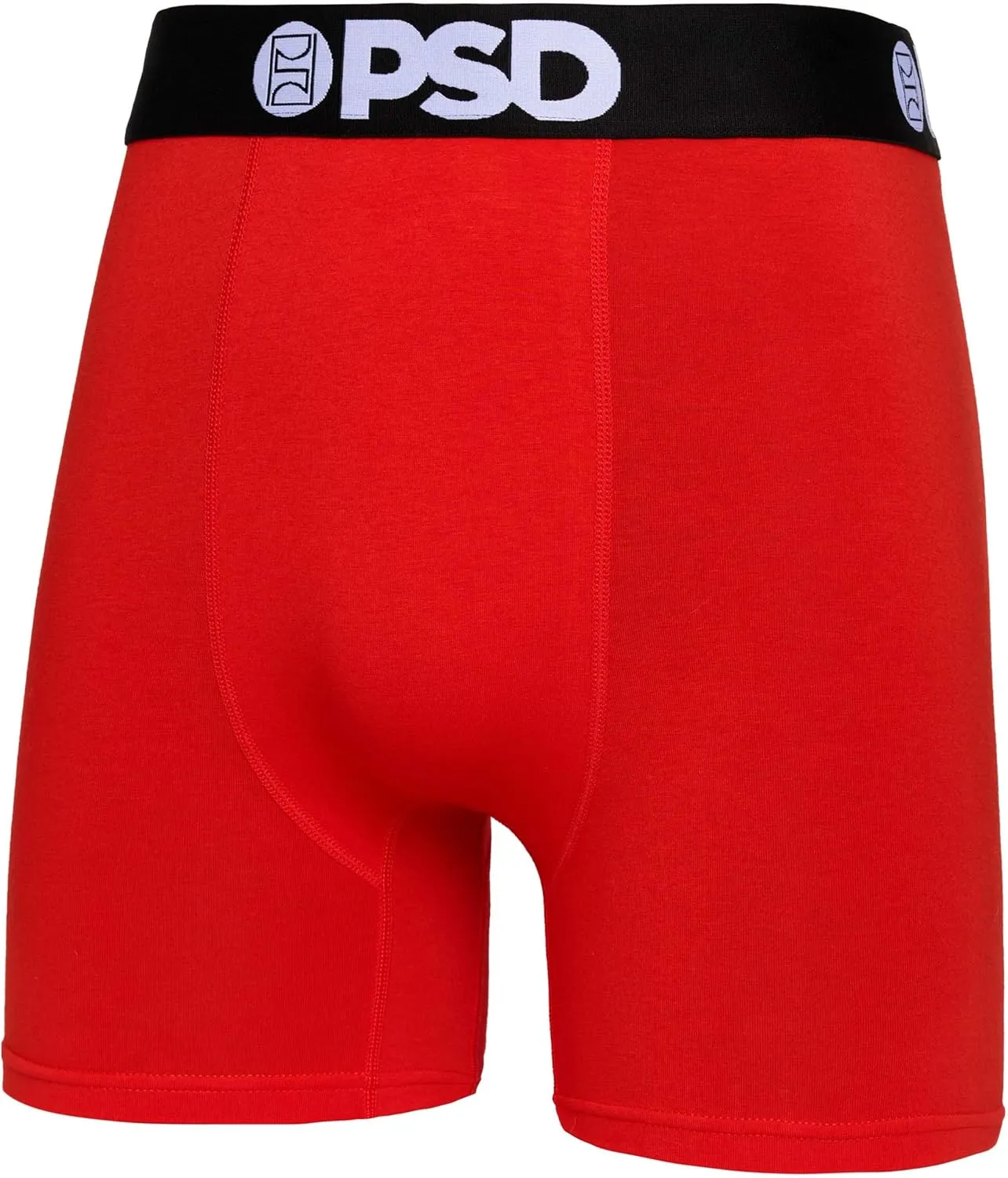 PSD Men's Mid Length Boxer Briefs - 5 Inch Inseam Breathable and Supportive Men's Underwear with Moisture-Wicking Fabric