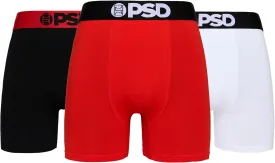 PSD Men's Mid Length Boxer Briefs - 5 Inch Inseam Breathable and Supportive Men's Underwear with Moisture-Wicking Fabric