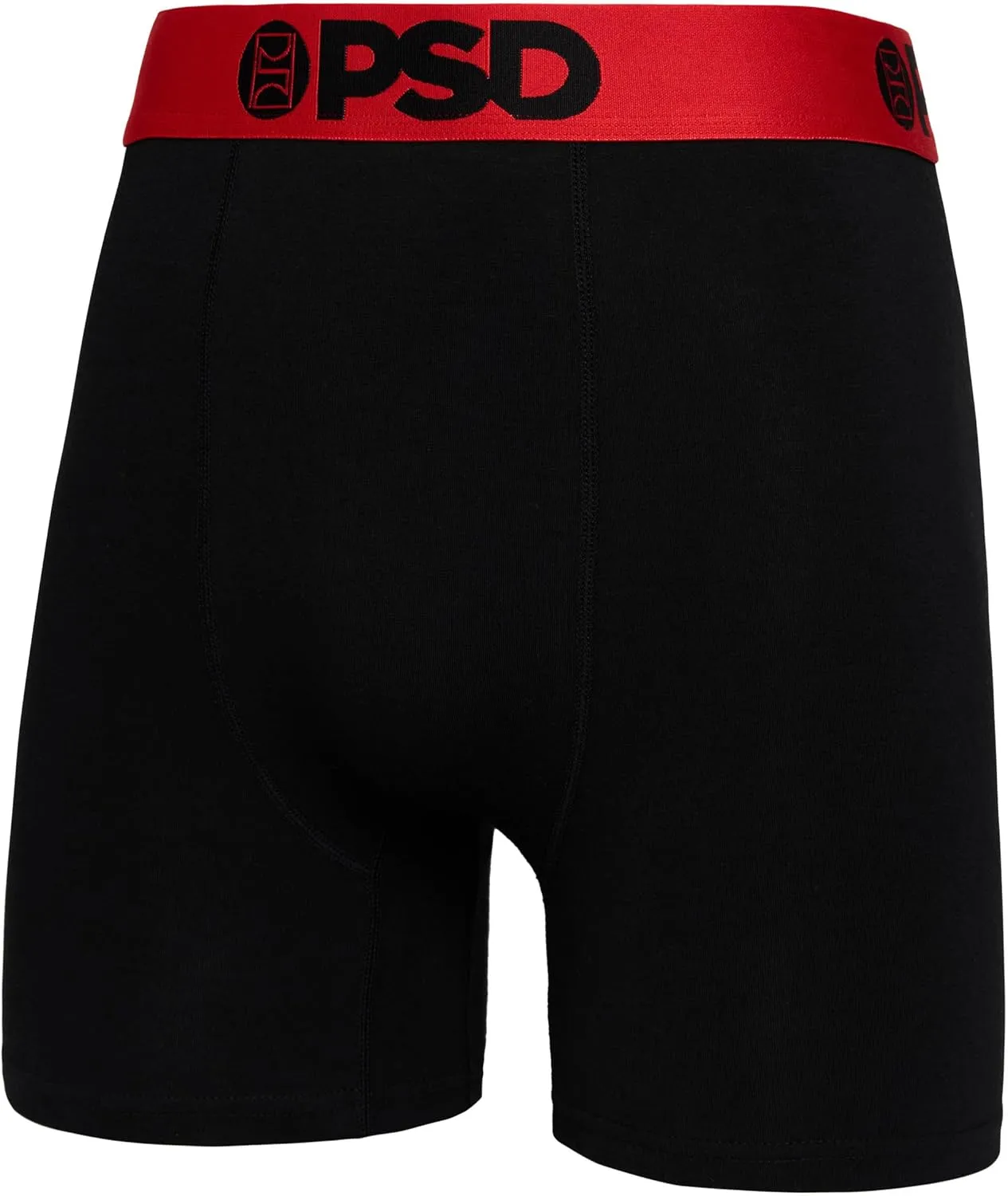 PSD Men's Mid Length Boxer Briefs - 5 Inch Inseam Breathable and Supportive Men's Underwear with Moisture-Wicking Fabric