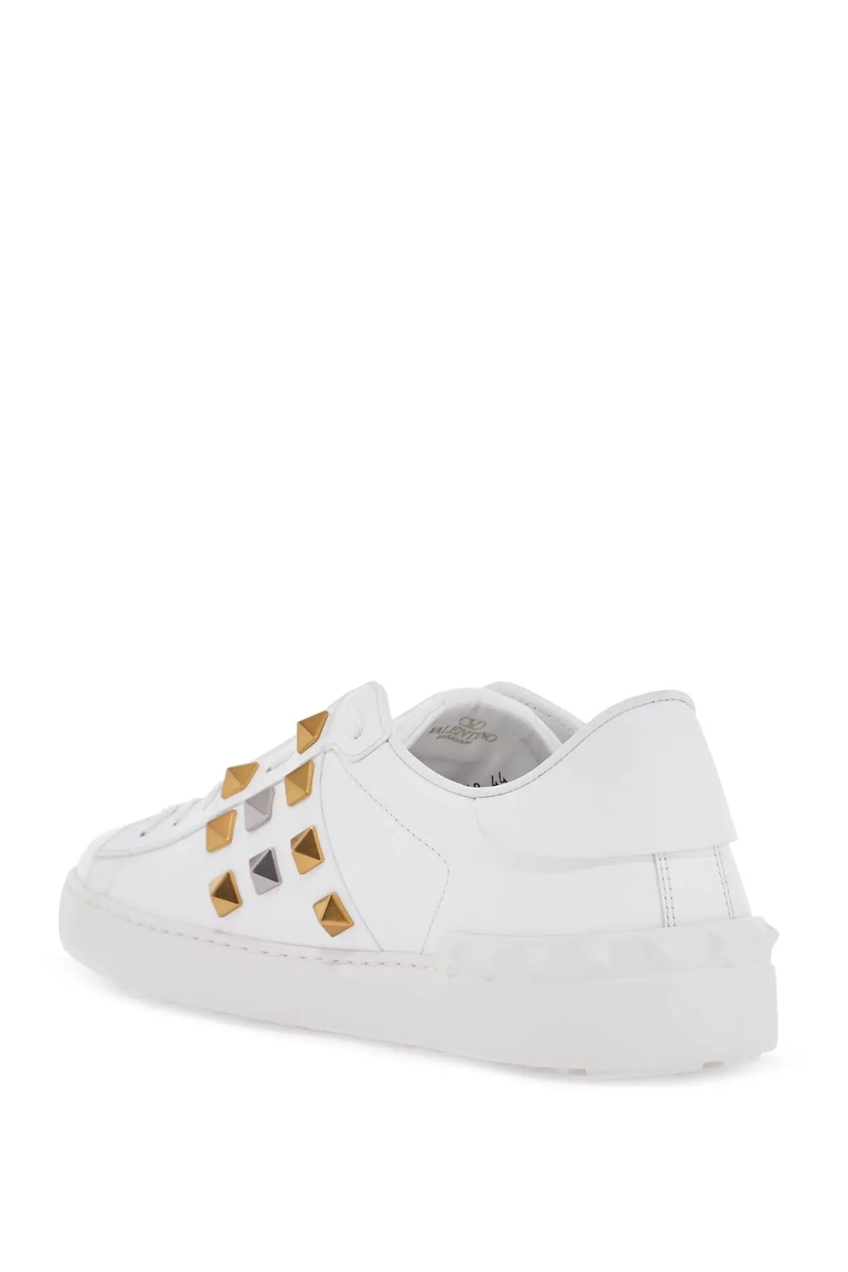 rockstud untitled sneakers 6Y2S0931GDL BIANCO/ANTIQUE SILVER-ANTIQUE BRASS/BIA
