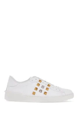 rockstud untitled sneakers 6Y2S0931GDL BIANCO/ANTIQUE SILVER-ANTIQUE BRASS/BIA