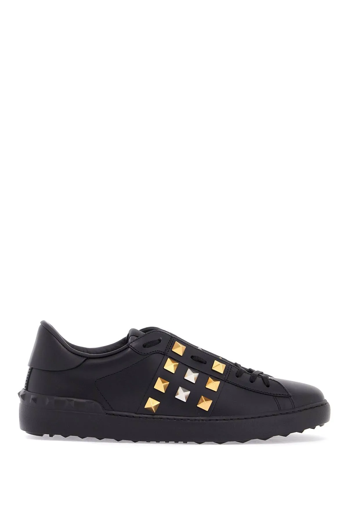 rockstud untitled sneakers 6Y2S0931GDL NERO/ANTIQUE BRASS/ANTIQUE SILVER