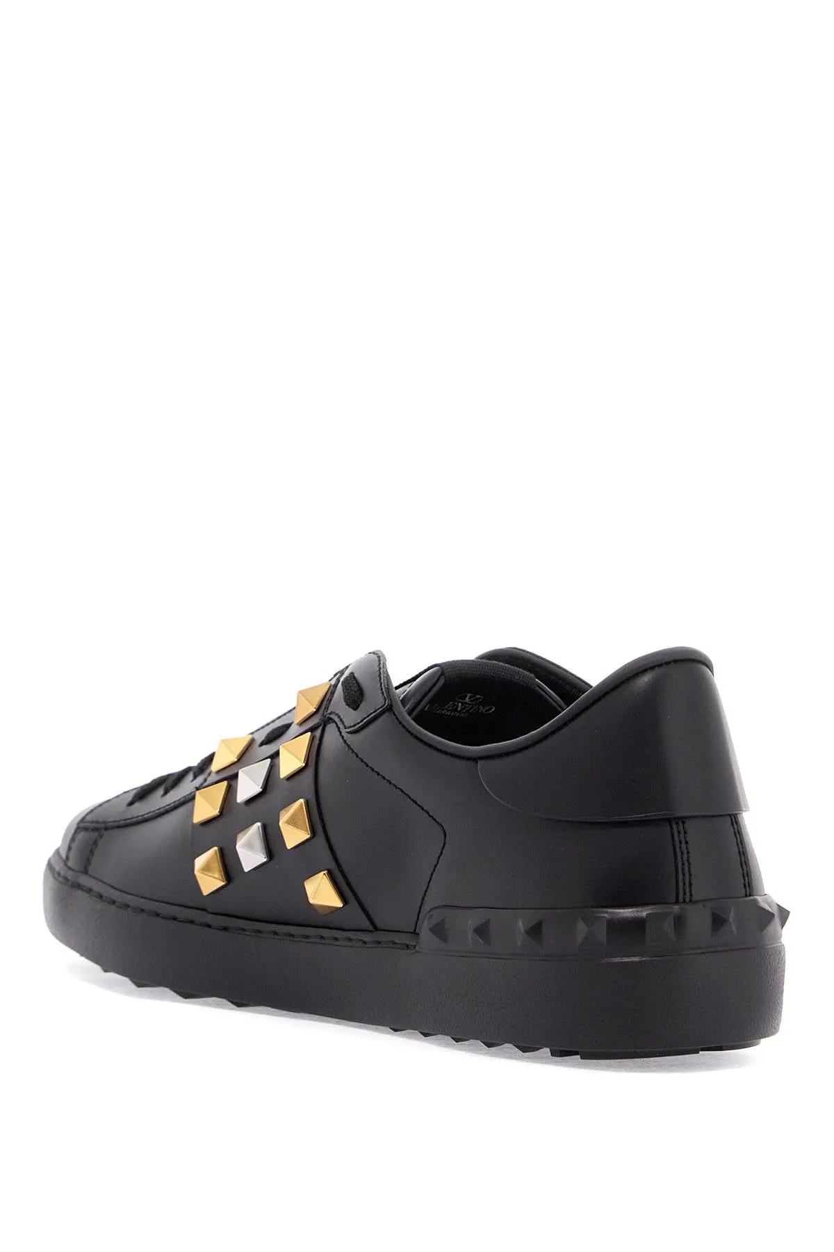 rockstud untitled sneakers 6Y2S0931GDL NERO/ANTIQUE BRASS/ANTIQUE SILVER