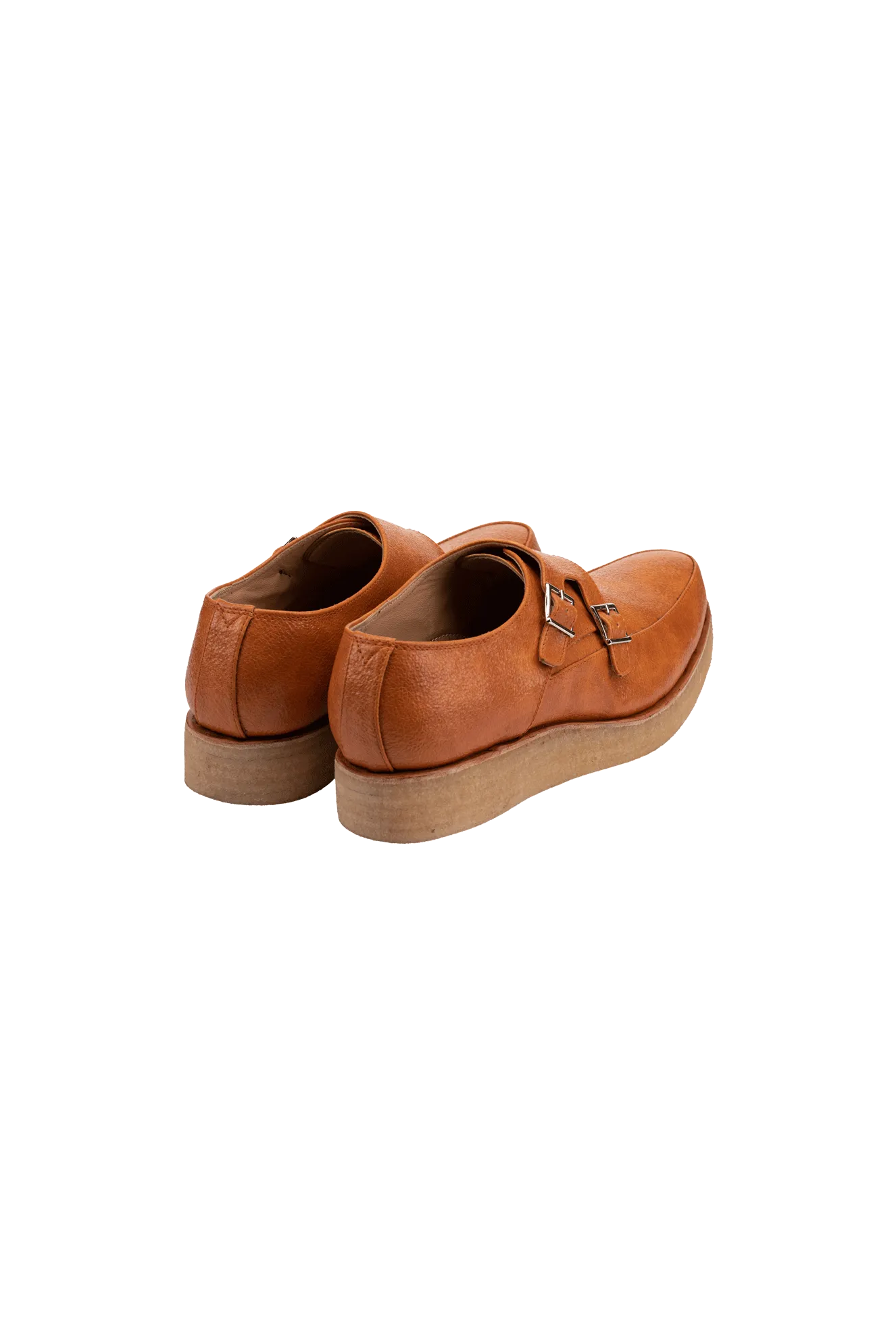 TEXTURED DOUBLE-STRAP MONK SHOES