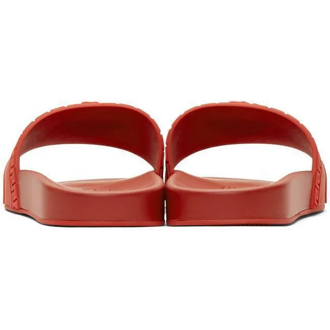 VERSACE Palazzo Medusa Pool Slides, Cardinal Red