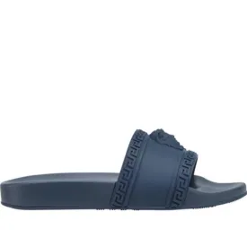 VERSACE Palazzo Medusa Pool Slides, Navy