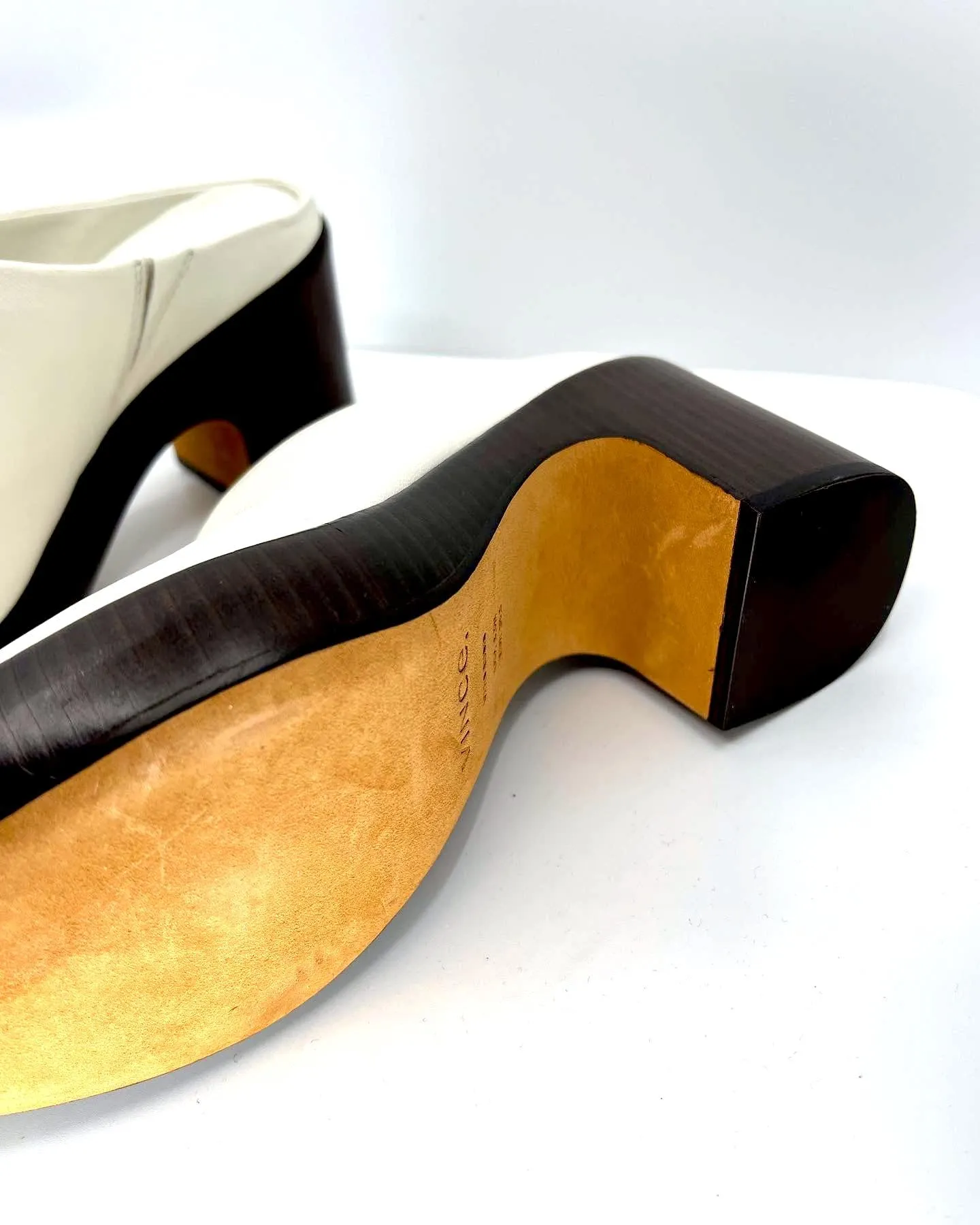 VINCE NAVINA LEATHER MULES