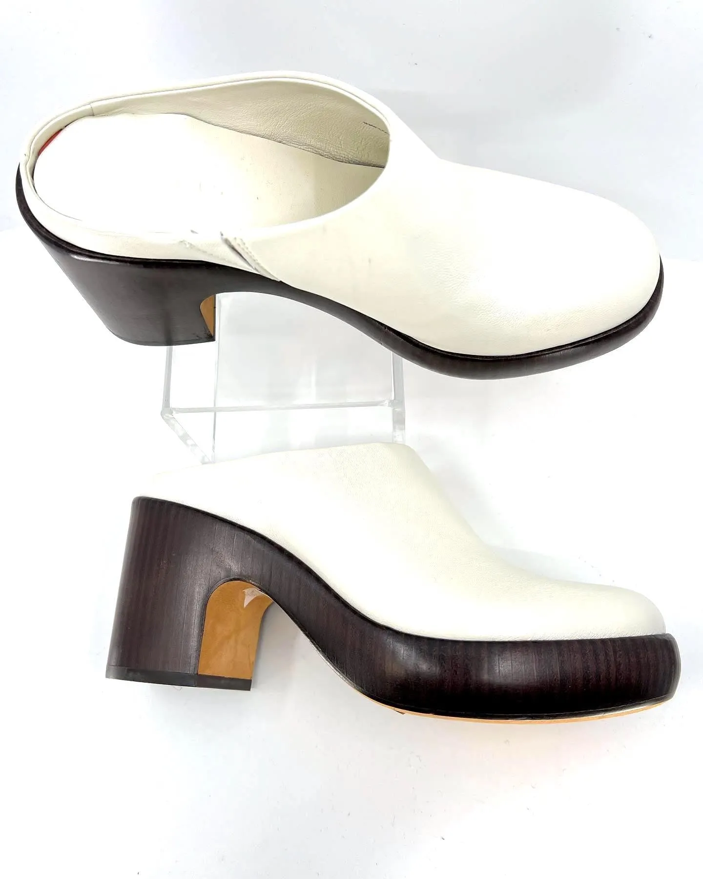 VINCE NAVINA LEATHER MULES